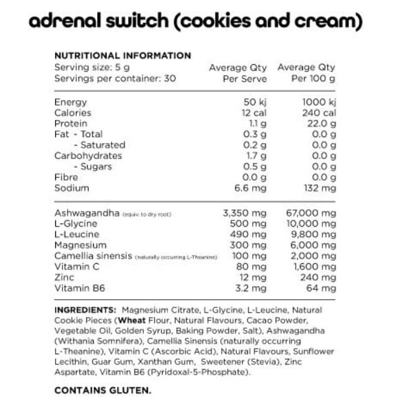 Adrenal Switch C&C 1